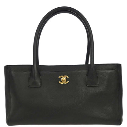 Chanel 2012-2013 Black Calfskin Executive Cerf Tote Bag