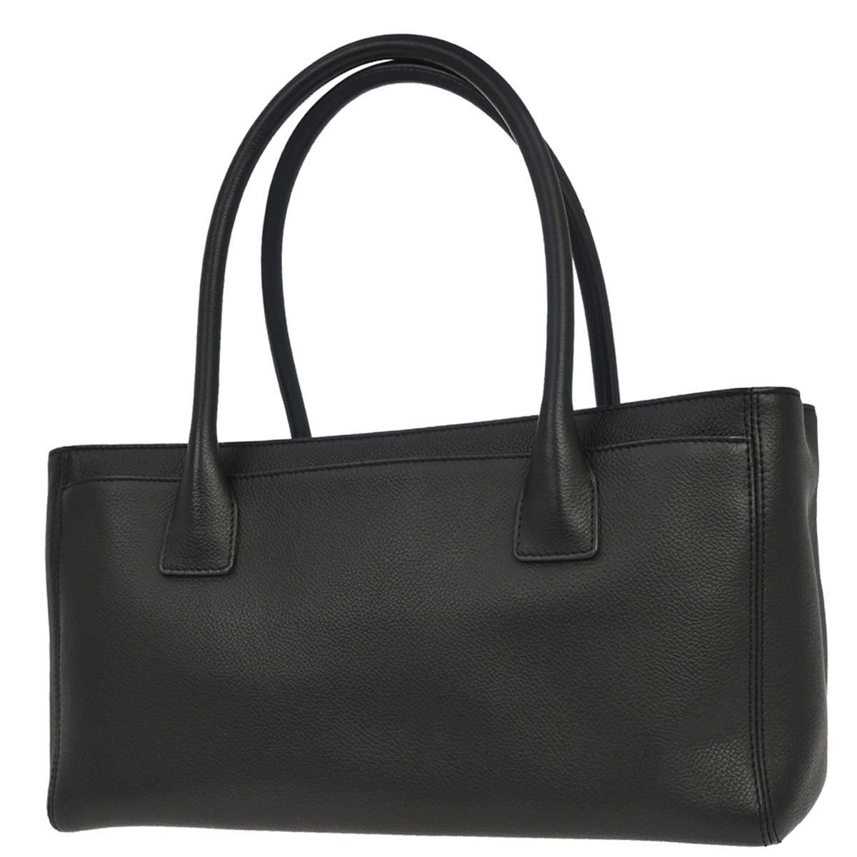 Chanel 2012-2013 Black Calfskin Executive Cerf Tote Bag