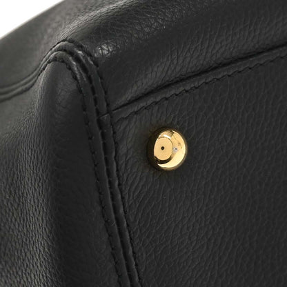 Chanel 2012-2013 Black Calfskin Executive Cerf Tote Bag