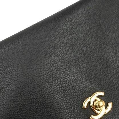 Chanel 2012-2013 Black Calfskin Executive Cerf Tote Bag