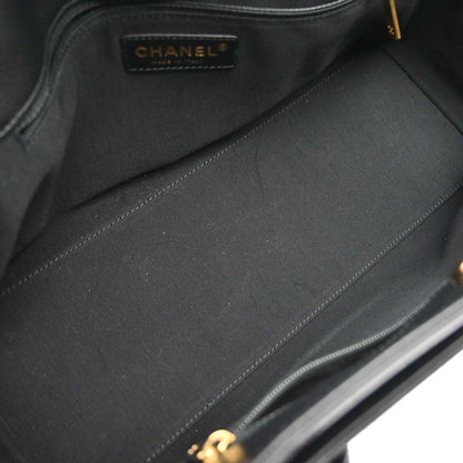 Chanel 2012-2013 Black Calfskin Executive Cerf Tote Bag