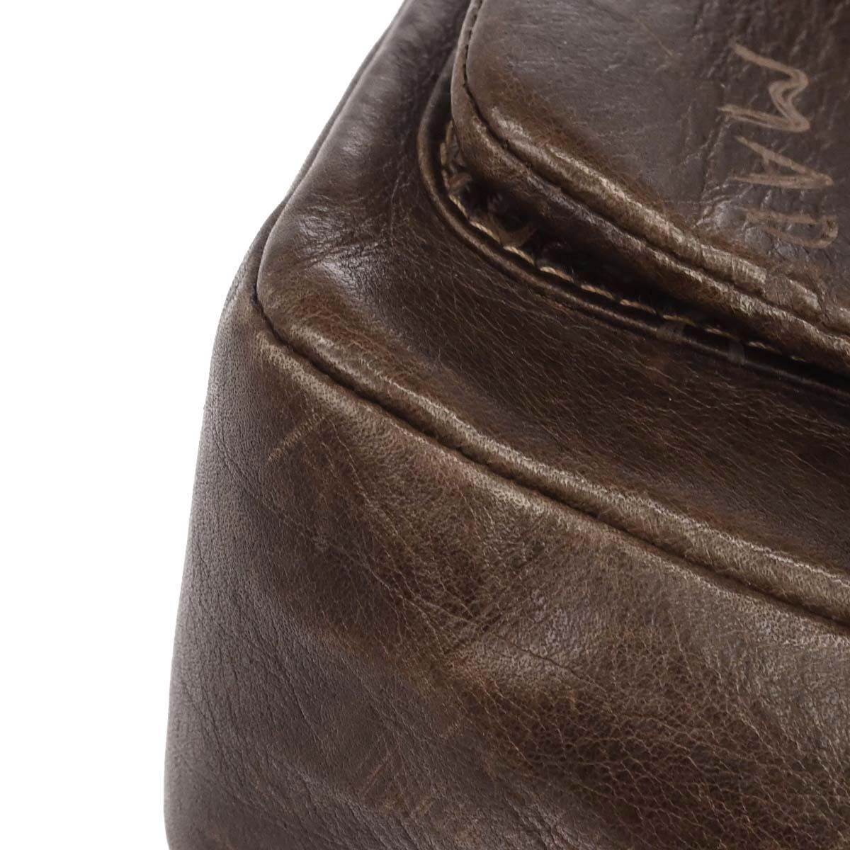 Chanel 2003-2004 Brown Calfskin Graffiti Handbag