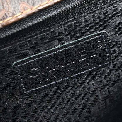 Chanel 2003-2004 Brown Calfskin Graffiti Handbag