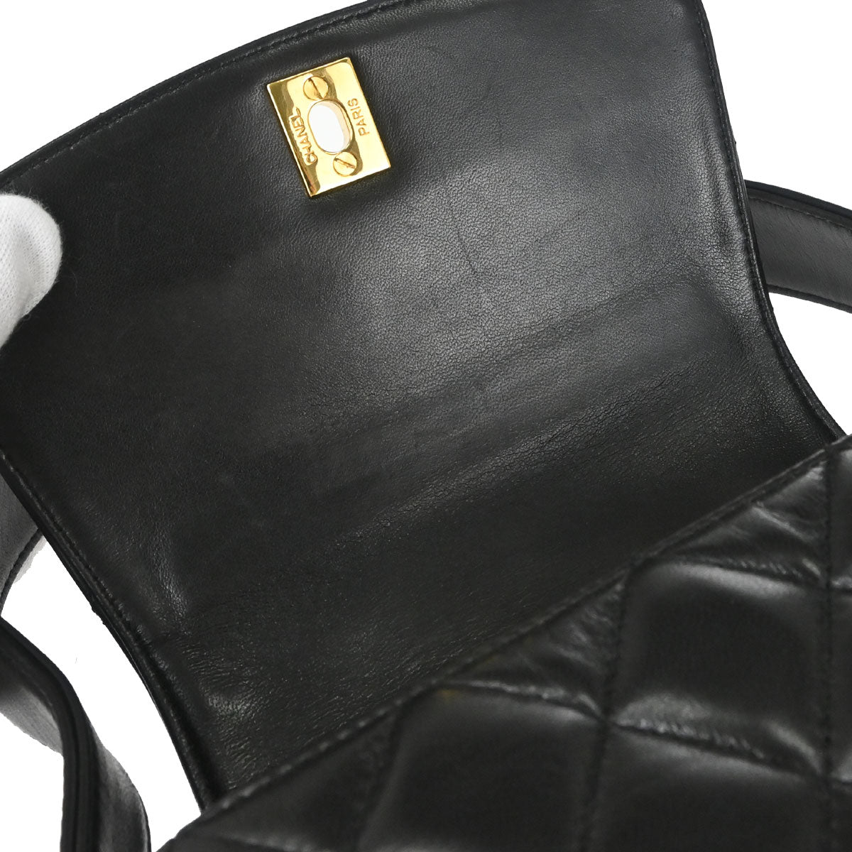 Chanel Black Lambskin Handbag