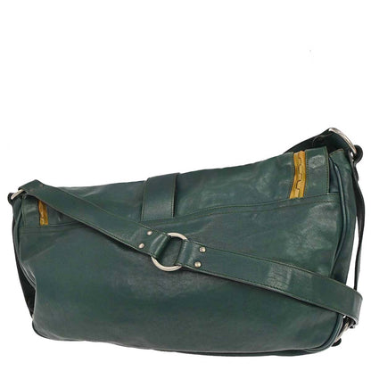 Christian Dior Green Gaucho Shoulder Bag