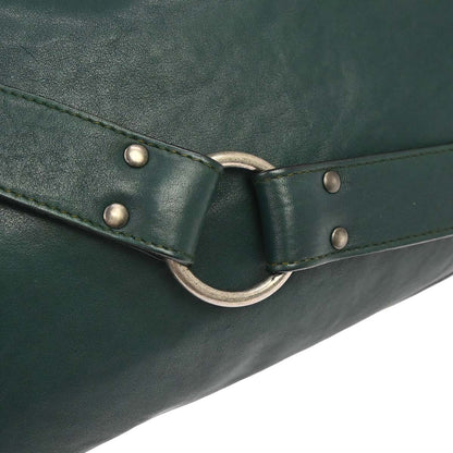 Christian Dior Green Gaucho Shoulder Bag
