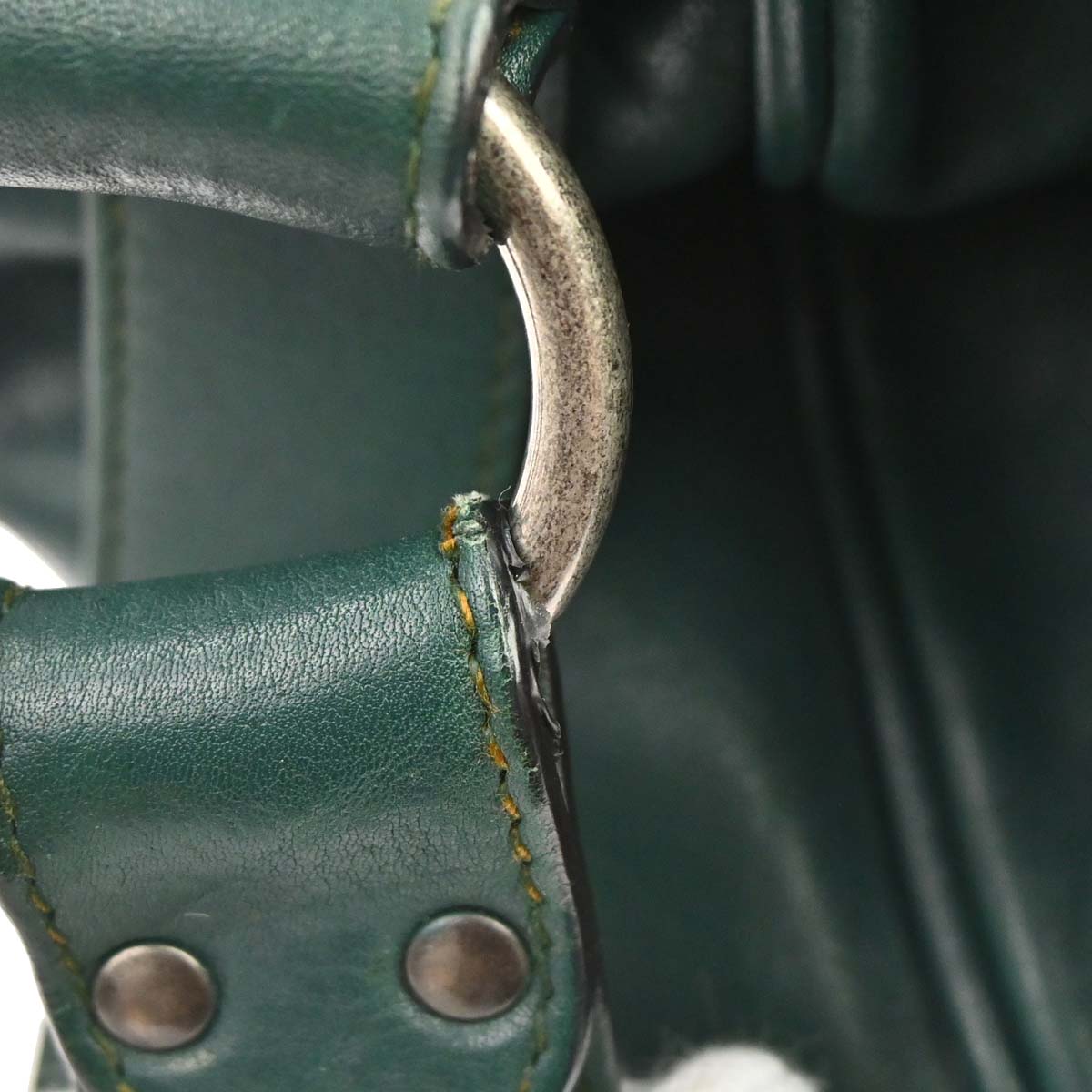 Christian Dior Green Gaucho Shoulder Bag
