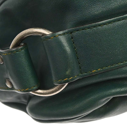 Christian Dior Green Gaucho Shoulder Bag