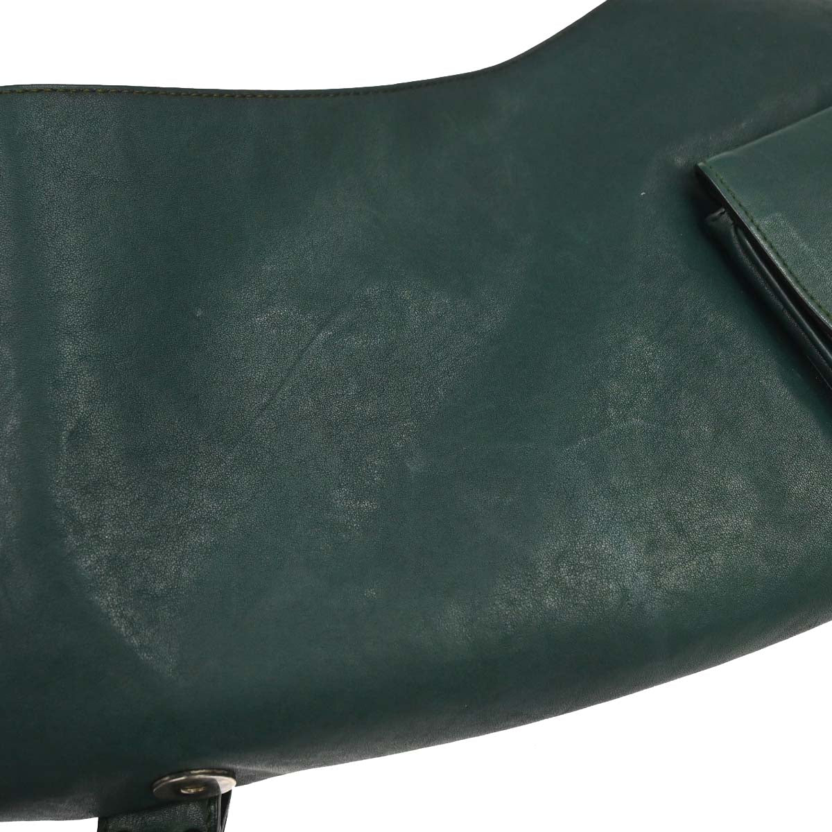 Christian Dior Green Gaucho Shoulder Bag