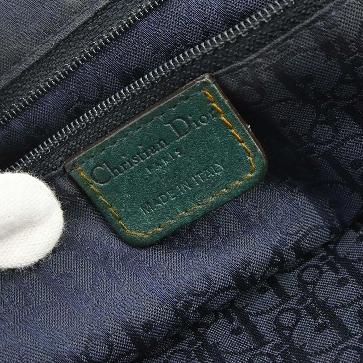 Christian Dior Green Gaucho Shoulder Bag