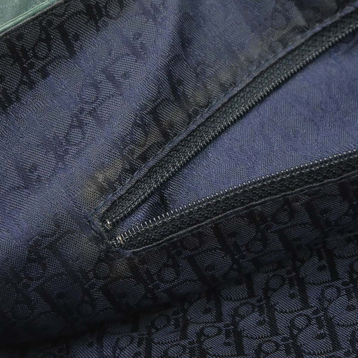 Christian Dior Green Gaucho Shoulder Bag
