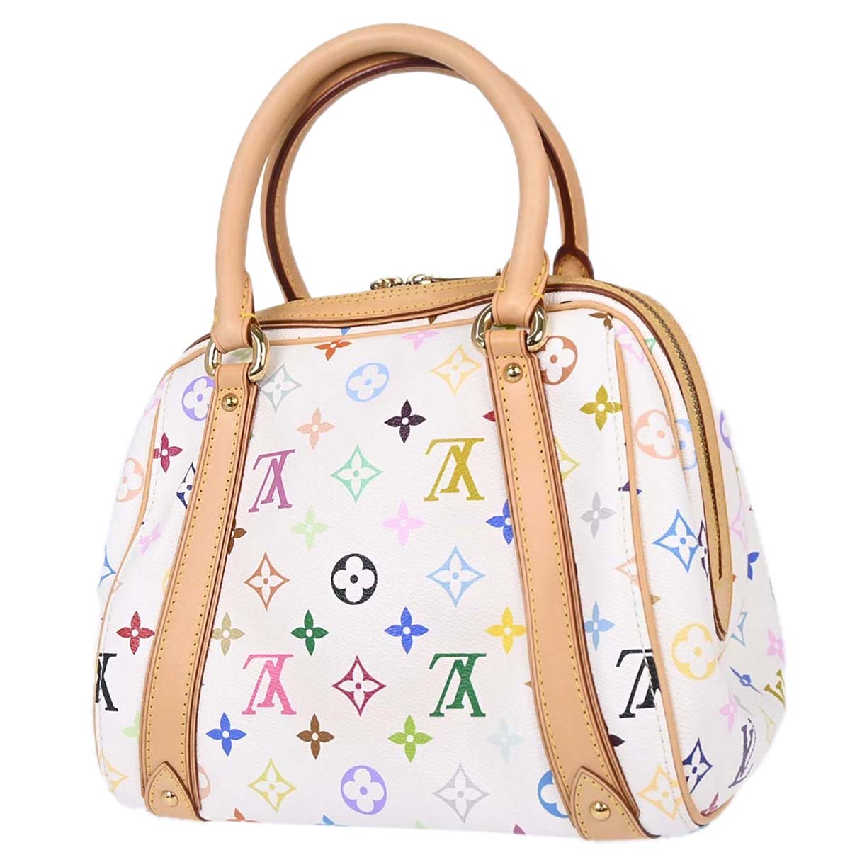 Louis Vuitton White Monogram Multicolor Priscilla Handbag M40096