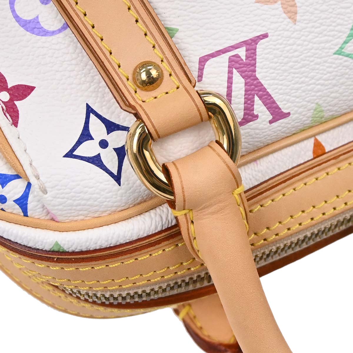 Louis Vuitton White Monogram Multicolor Priscilla Handbag M40096