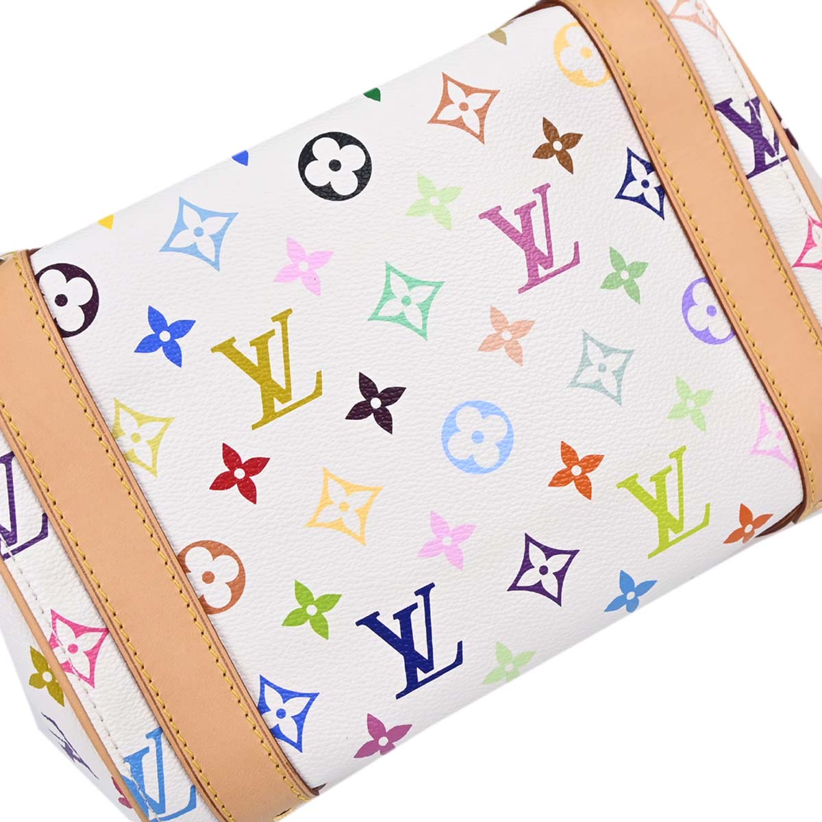 Louis Vuitton White Monogram Multicolor Priscilla Handbag M40096