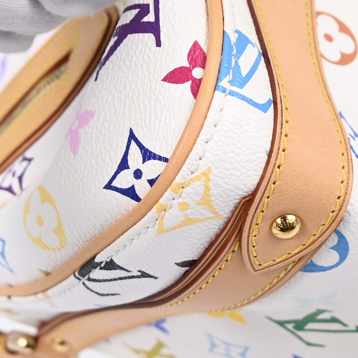 Louis Vuitton White Monogram Multicolor Priscilla Handbag M40096