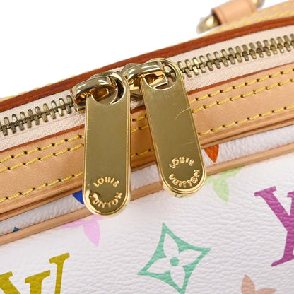 Louis Vuitton White Monogram Multicolor Priscilla Handbag M40096
