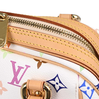 Louis Vuitton White Monogram Multicolor Priscilla Handbag M40096