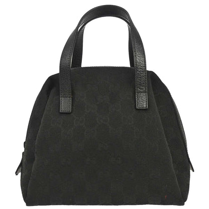 Gucci Black GG Canvas Handbag
