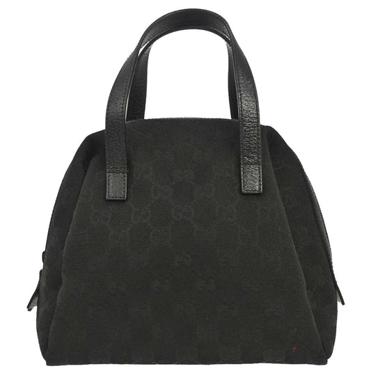 Gucci Black GG Canvas Handbag