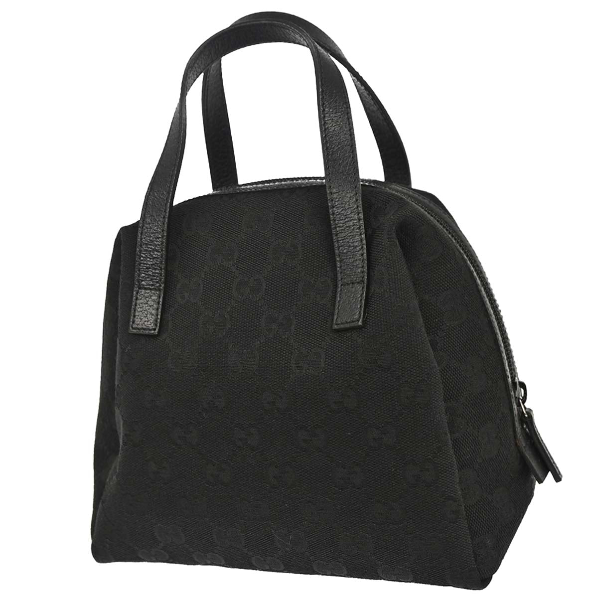 Gucci Black GG Canvas Handbag