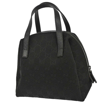 Gucci Black GG Canvas Handbag