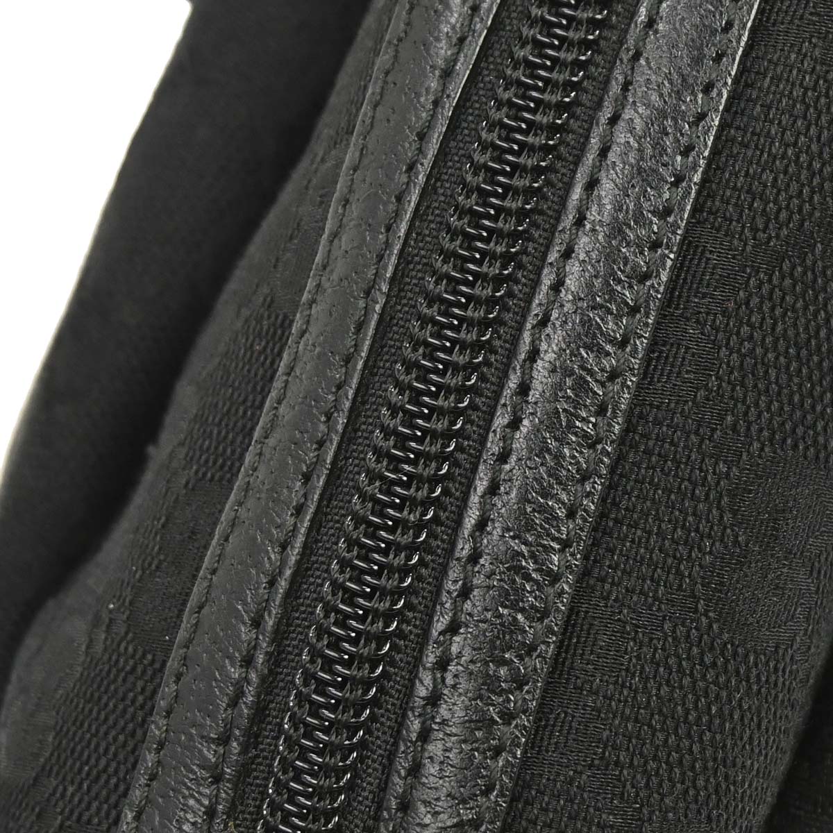 Gucci Black GG Canvas Handbag