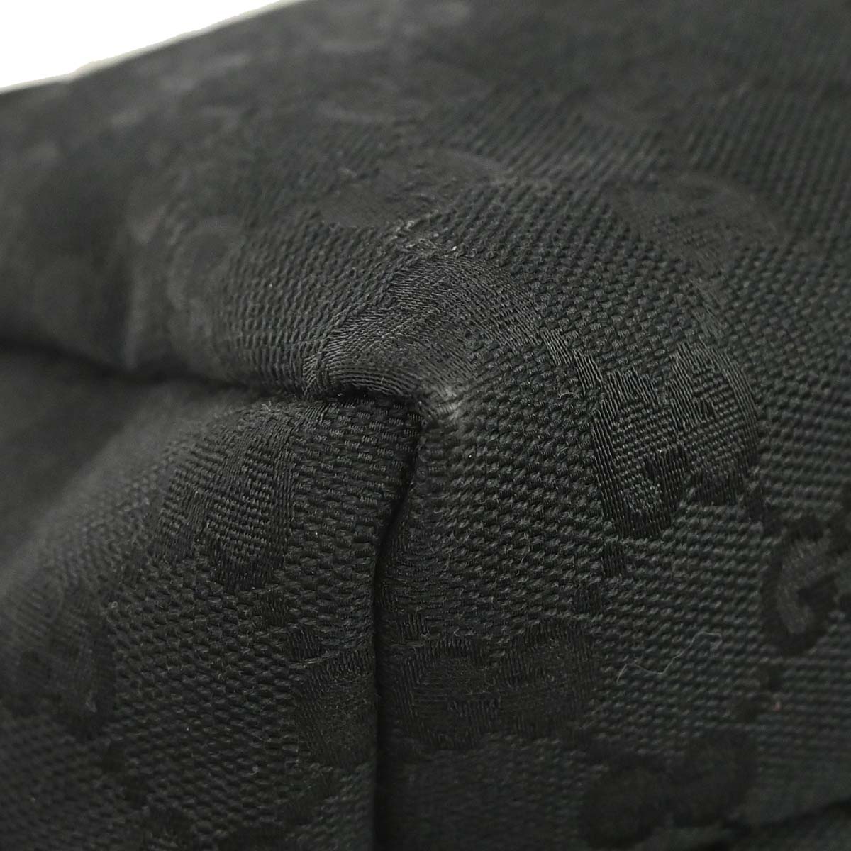 Gucci Black GG Canvas Handbag