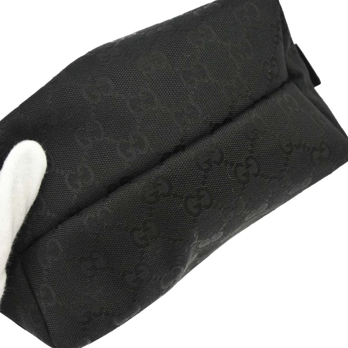 Gucci Black GG Canvas Handbag