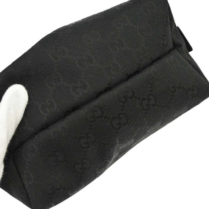 Gucci Black GG Canvas Handbag