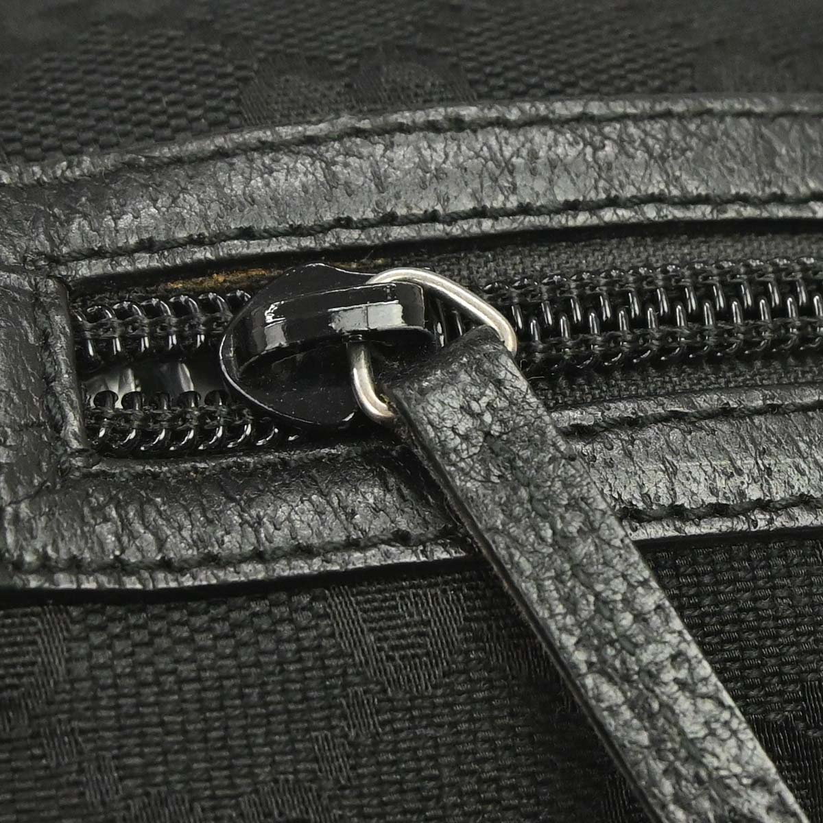 Gucci Black GG Canvas Handbag