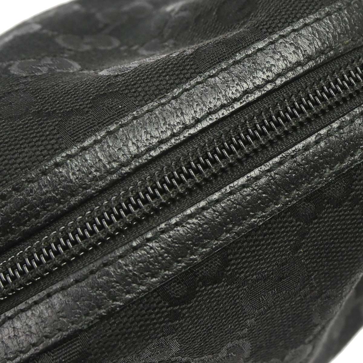 Gucci Black GG Canvas Handbag