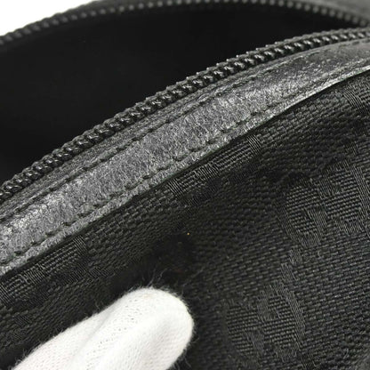 Gucci Black GG Canvas Handbag