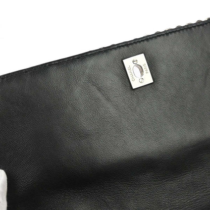 Chanel 2010-2011 Black Patent Leather Jumbo In the Business Flap Shoulder Bag