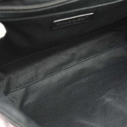 Chanel 2010-2011 Black Patent Leather Jumbo In the Business Flap Shoulder Bag