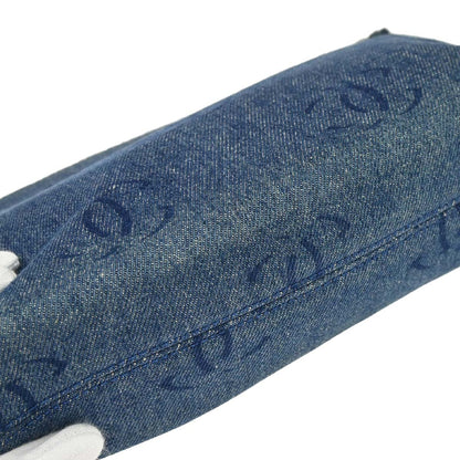 Chanel Blue Denim Clutch Bag