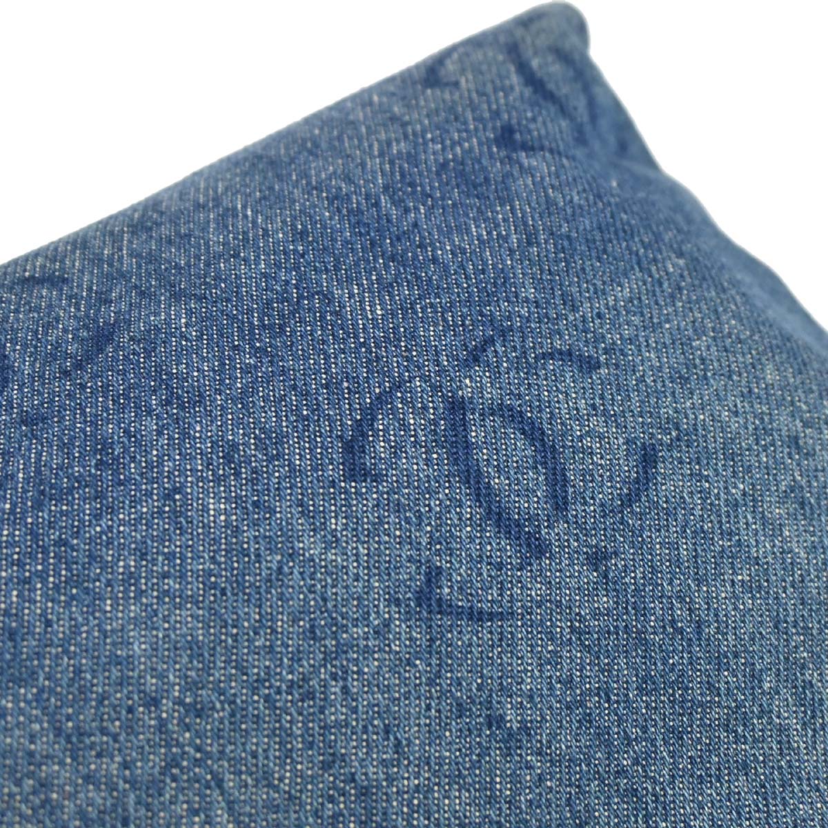 Chanel Blue Denim Clutch Bag