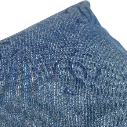 Chanel Blue Denim Clutch Bag