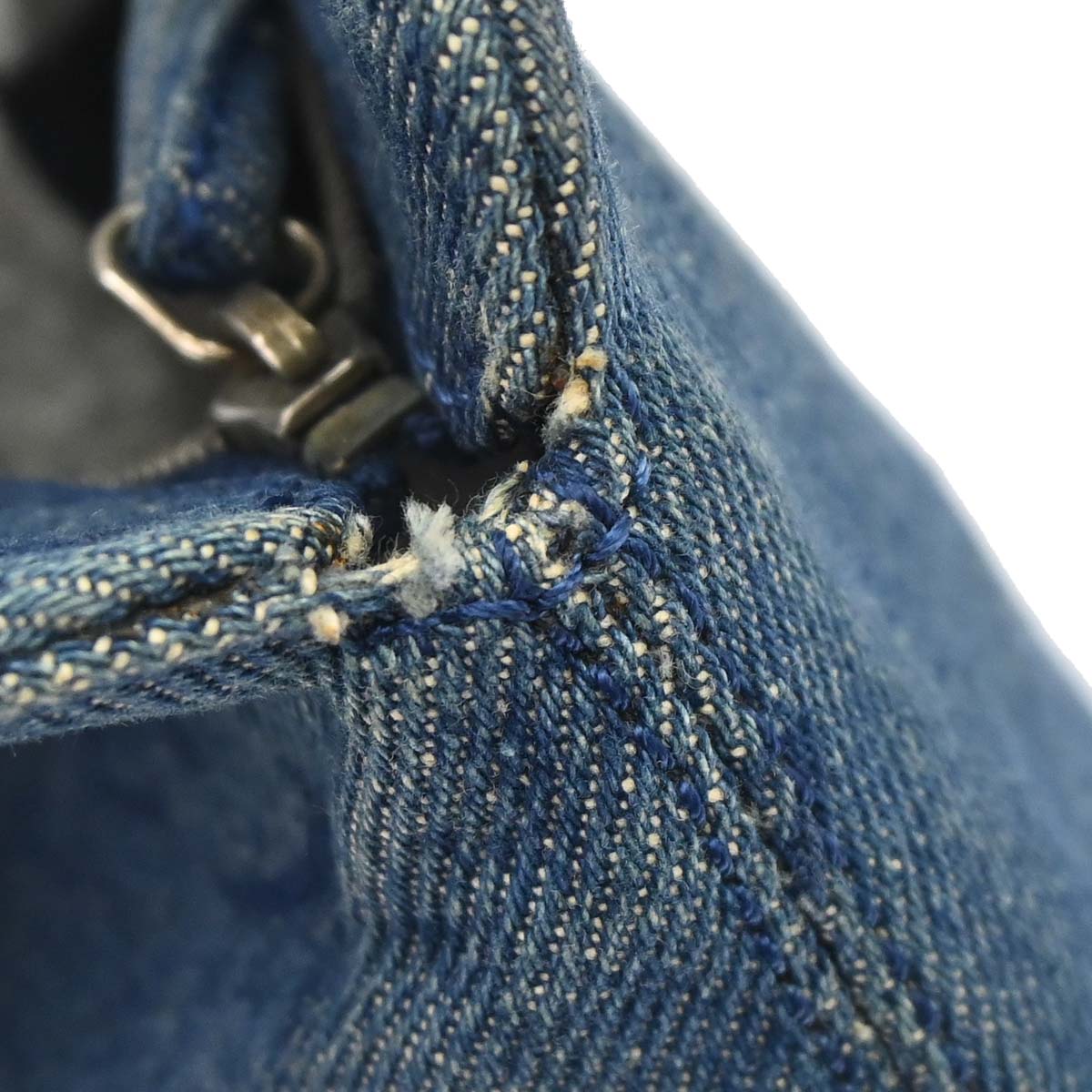 Chanel Blue Denim Clutch Bag