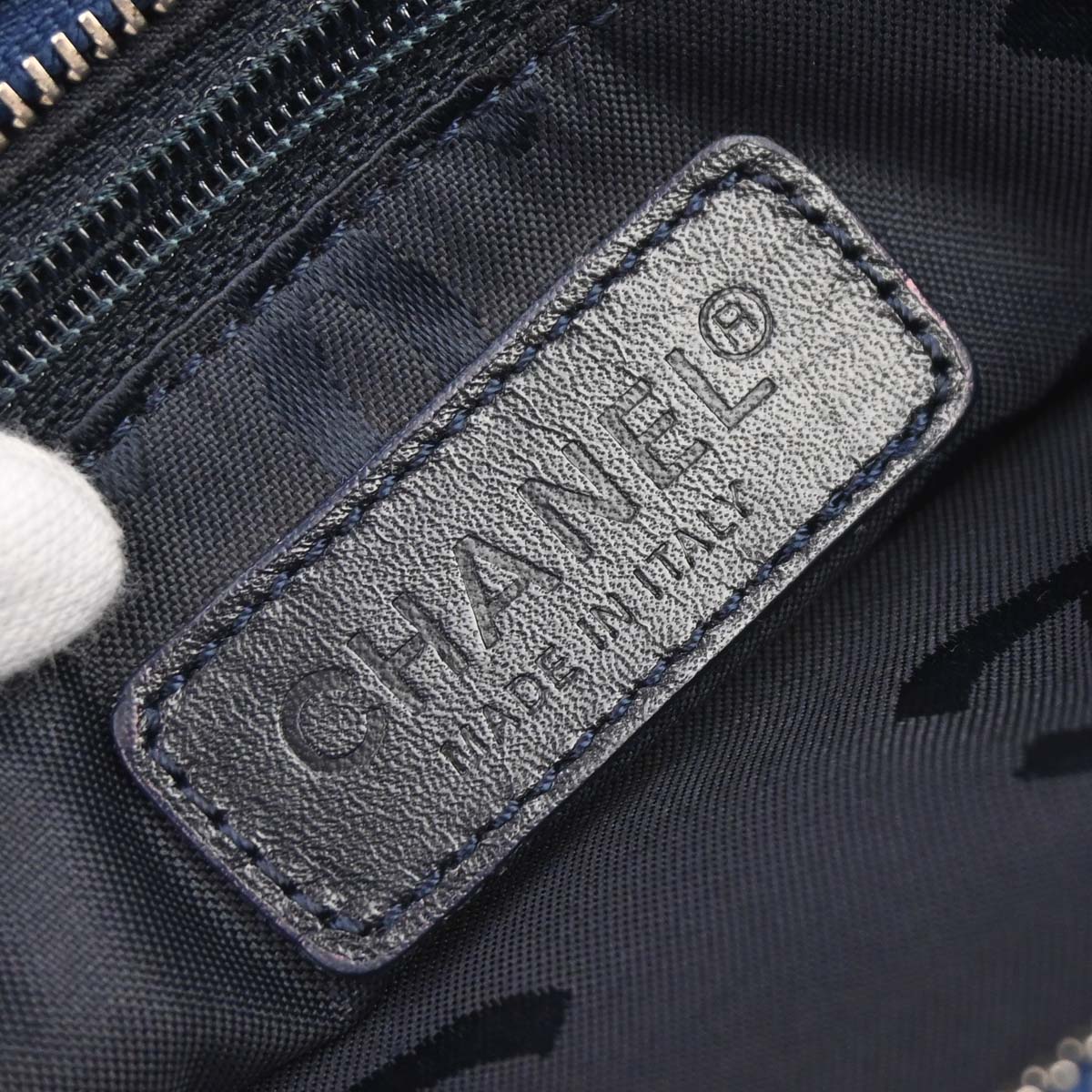 Chanel Blue Denim Clutch Bag