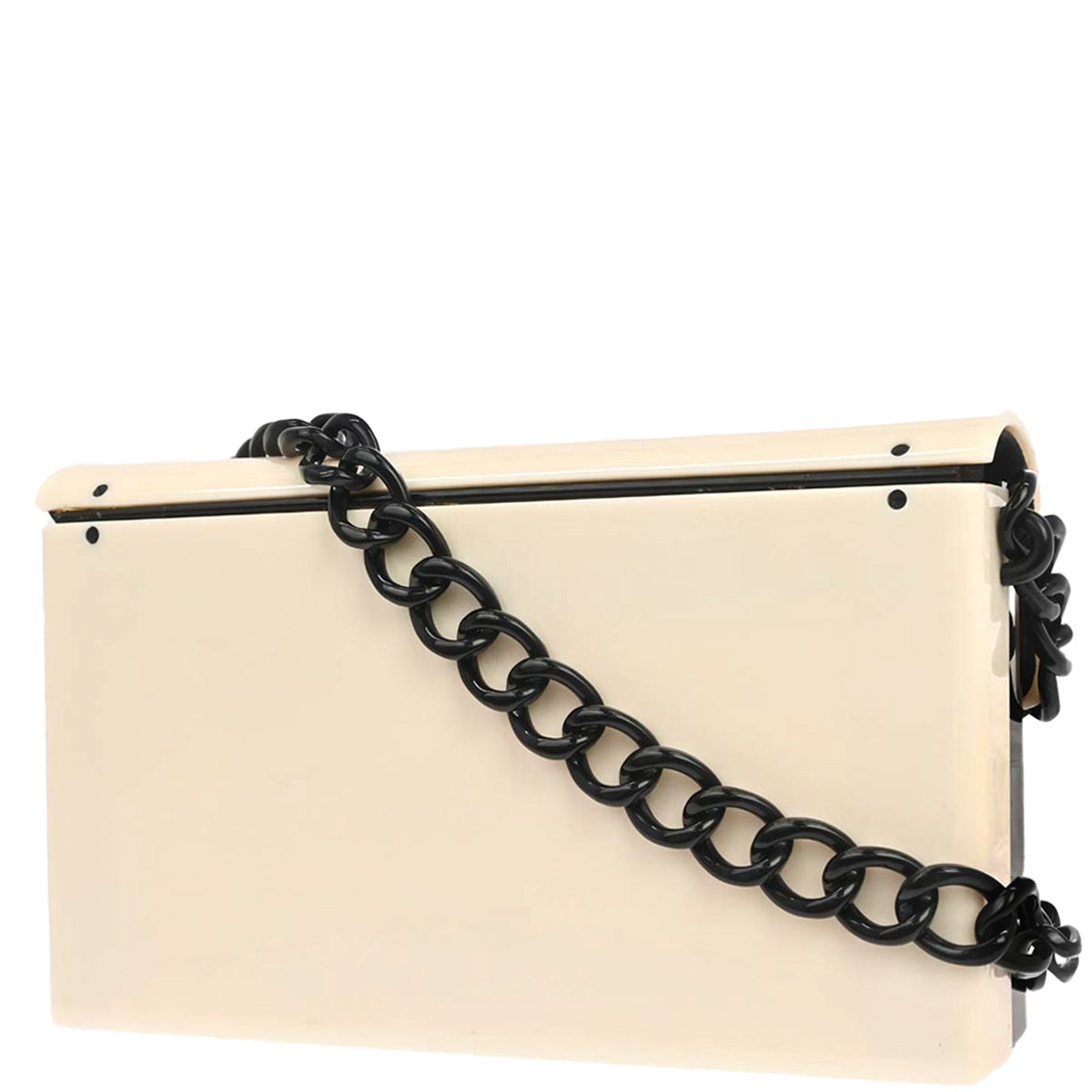 Chanel 2000-2002 Black White Acrylic Shoulder Bag