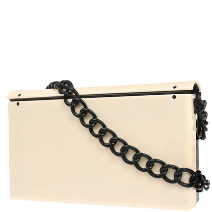 Chanel 2000-2002 Black White Acrylic Shoulder Bag