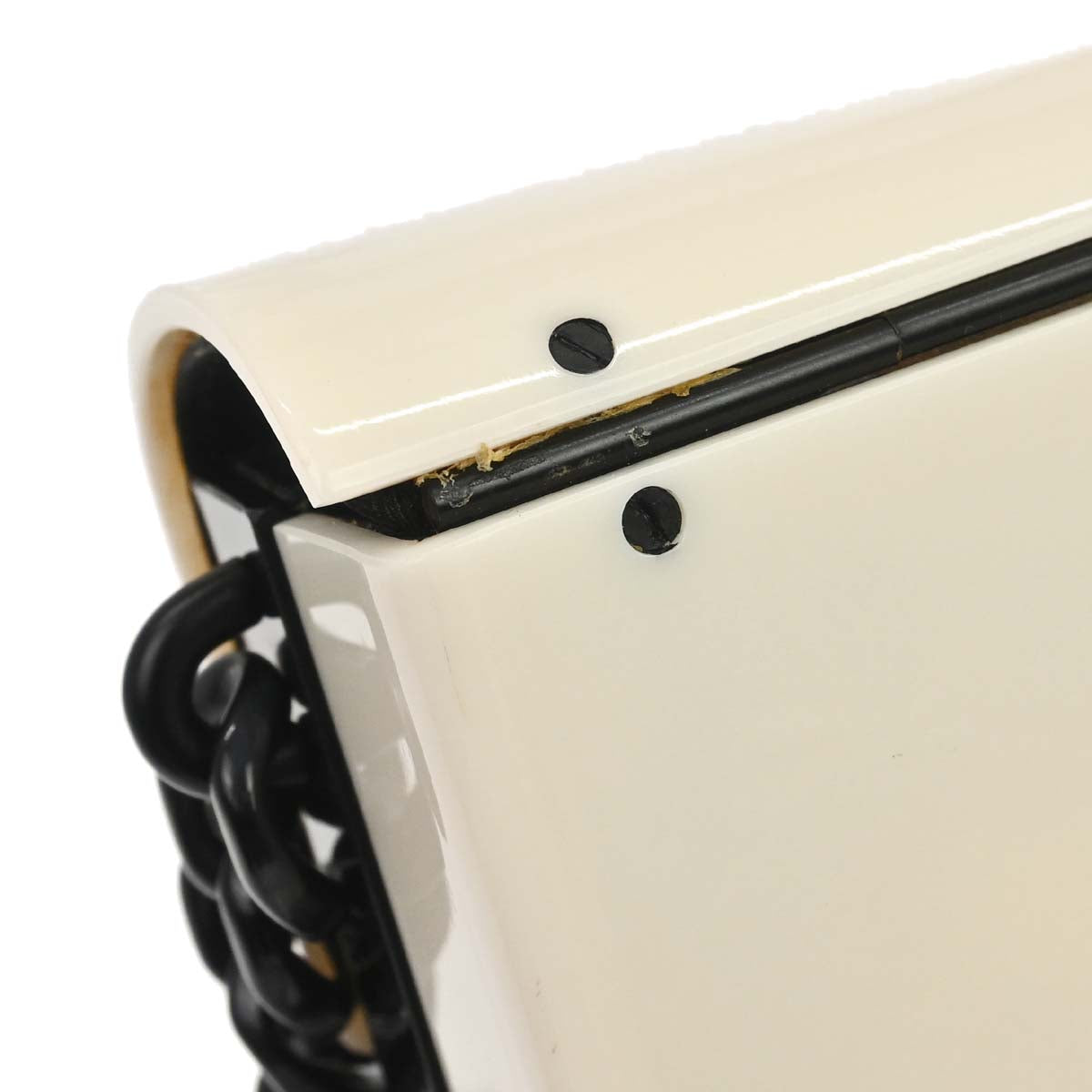 Chanel 2000-2002 Black White Acrylic Shoulder Bag