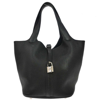 Hermes Black Togo Picotin Lock 22 MM Handbag