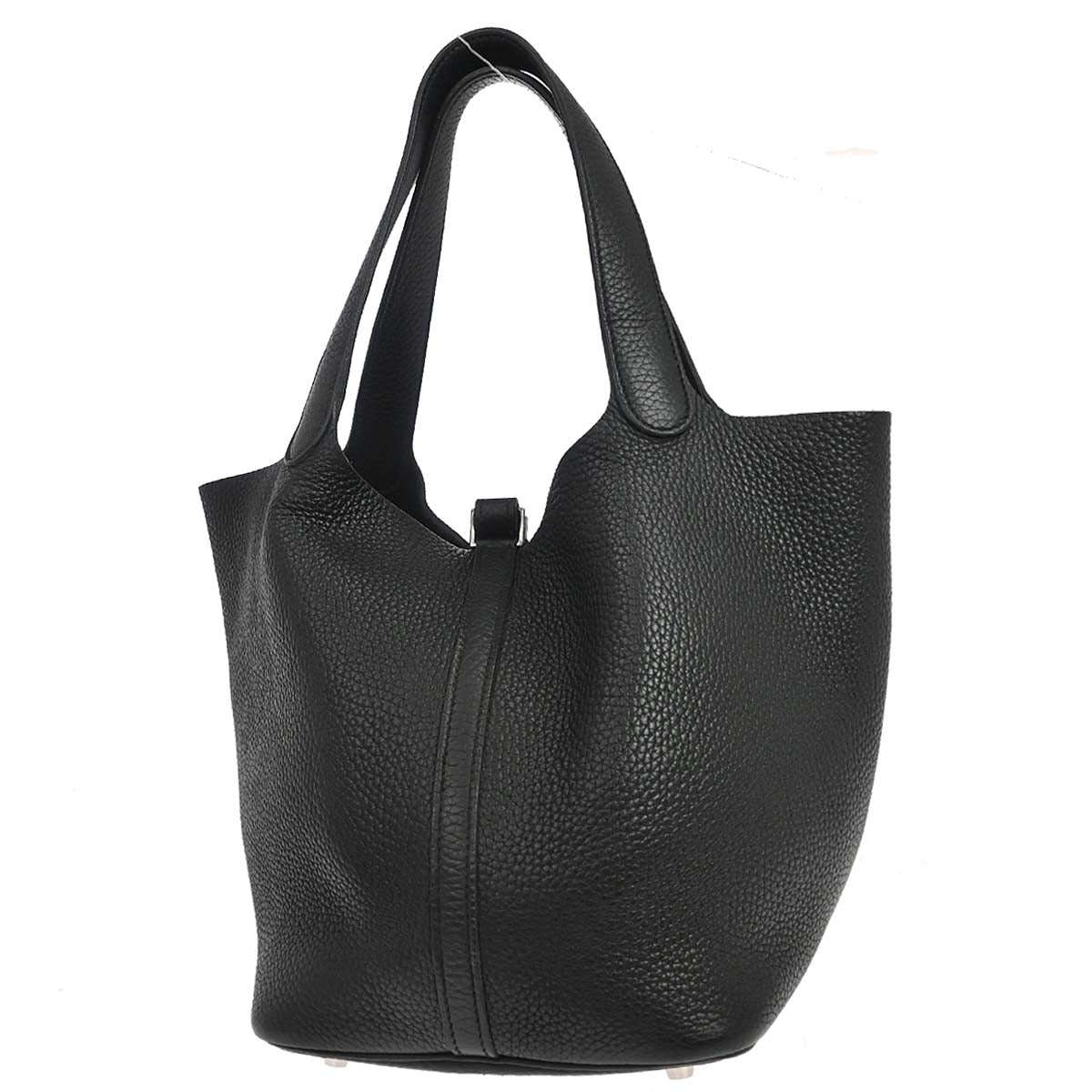 Hermes Black Togo Picotin Lock 22 MM Handbag