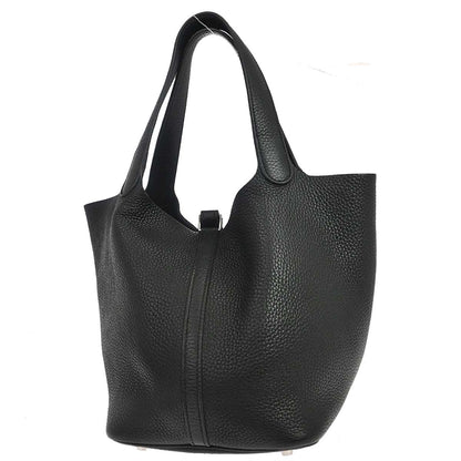 Hermes Black Togo Picotin Lock 22 MM Handbag