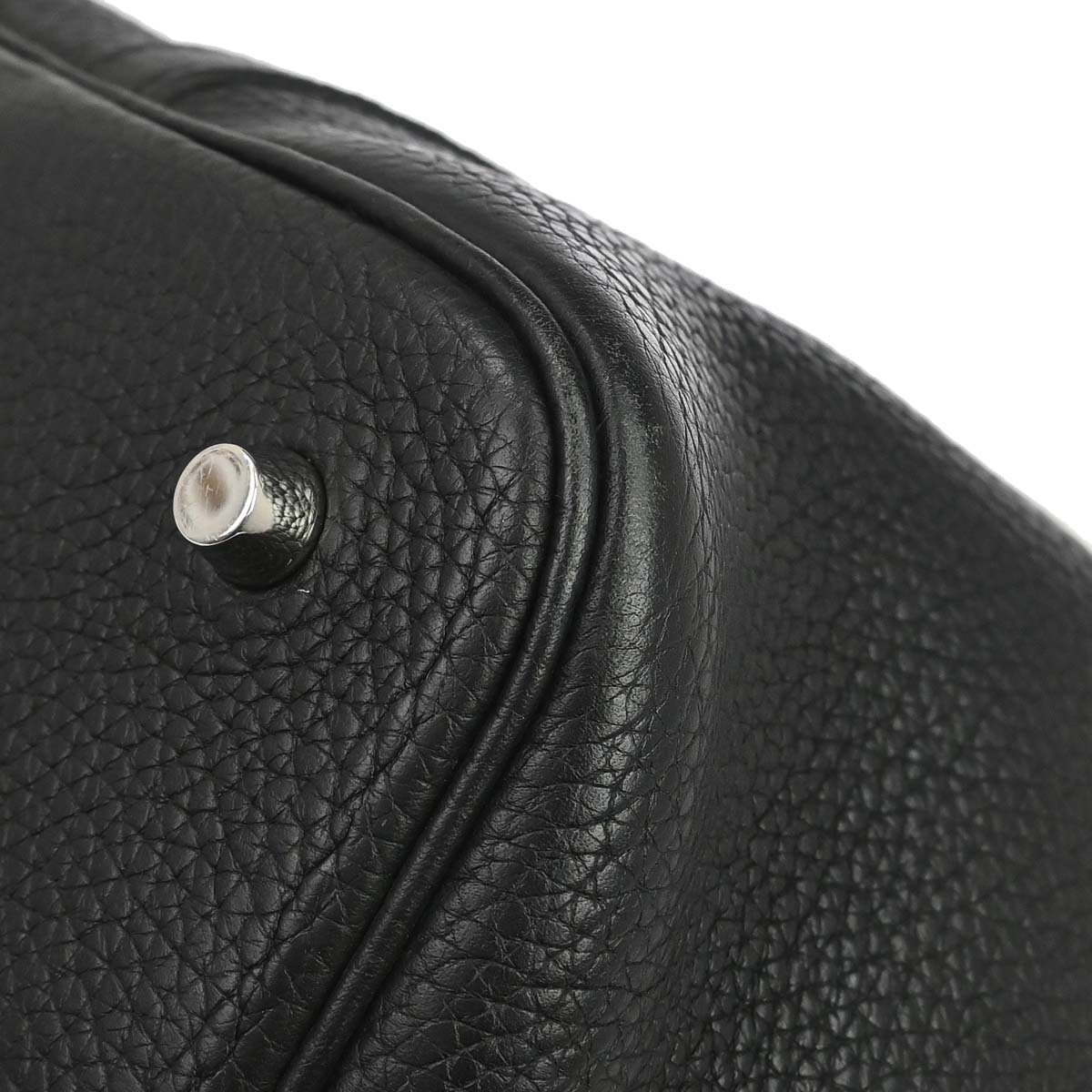 Hermes Black Togo Picotin Lock 22 MM Handbag
