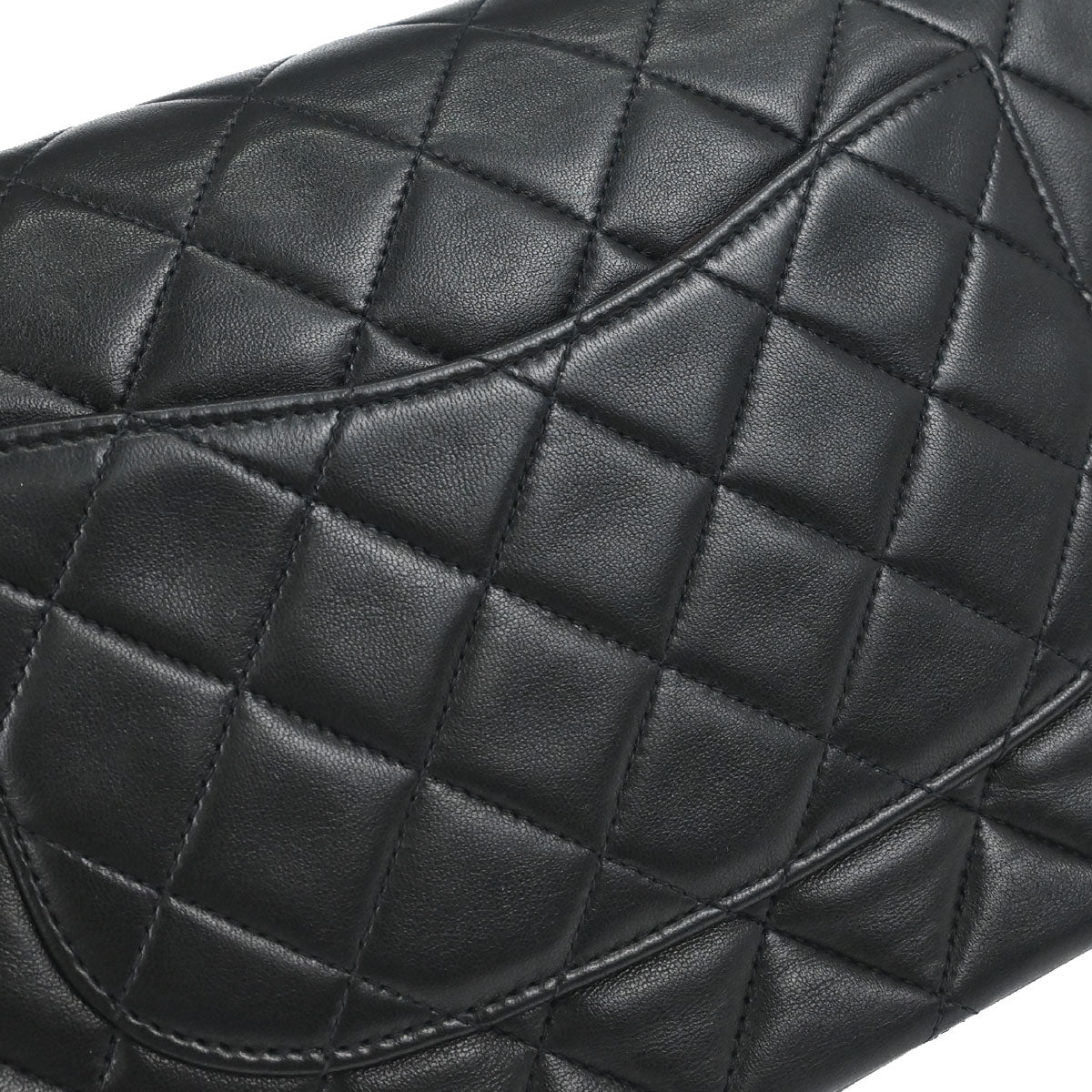 Chanel Black Lambskin Medium Classic Double Flap Shoulder Bag