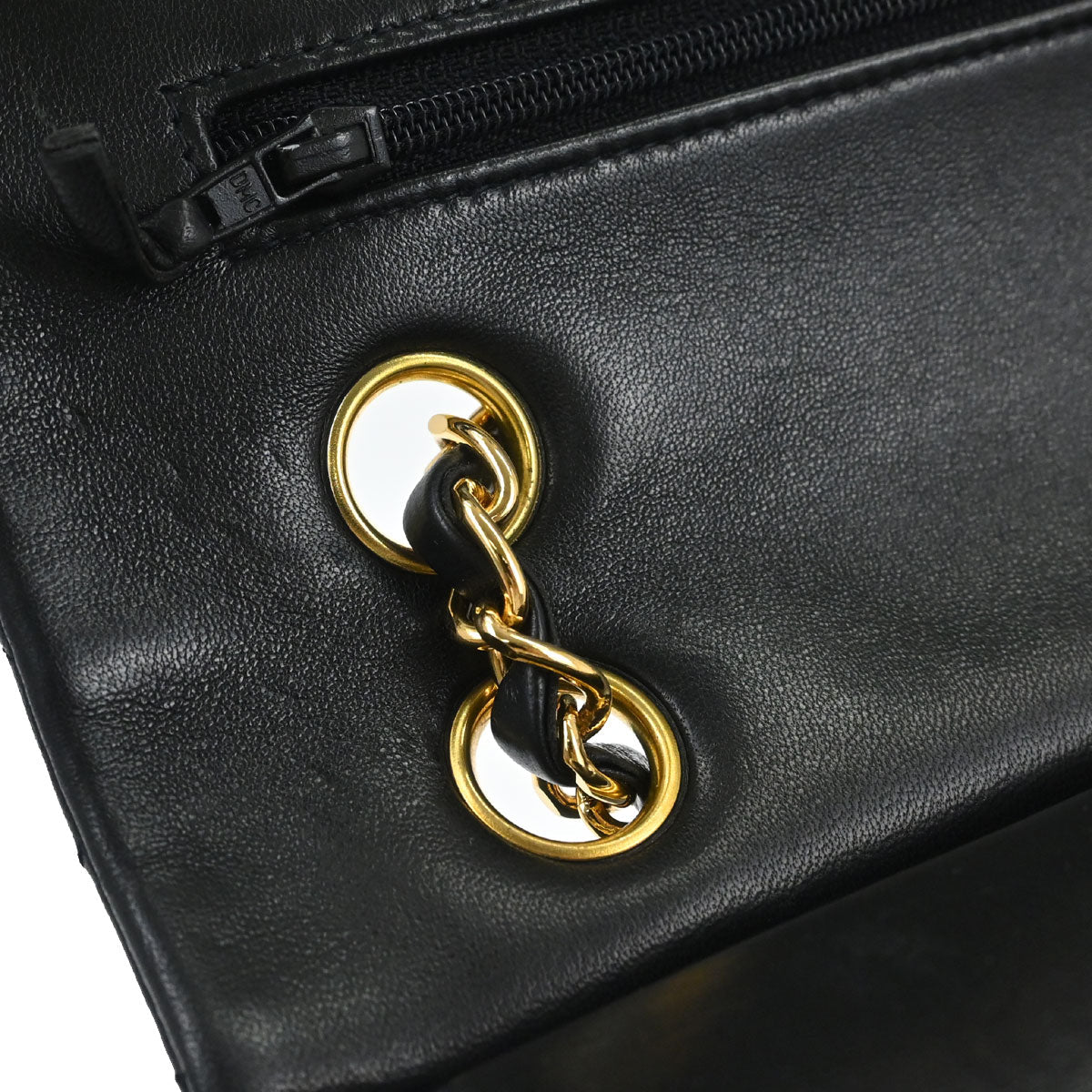 Chanel Black Lambskin Medium Classic Double Flap Shoulder Bag