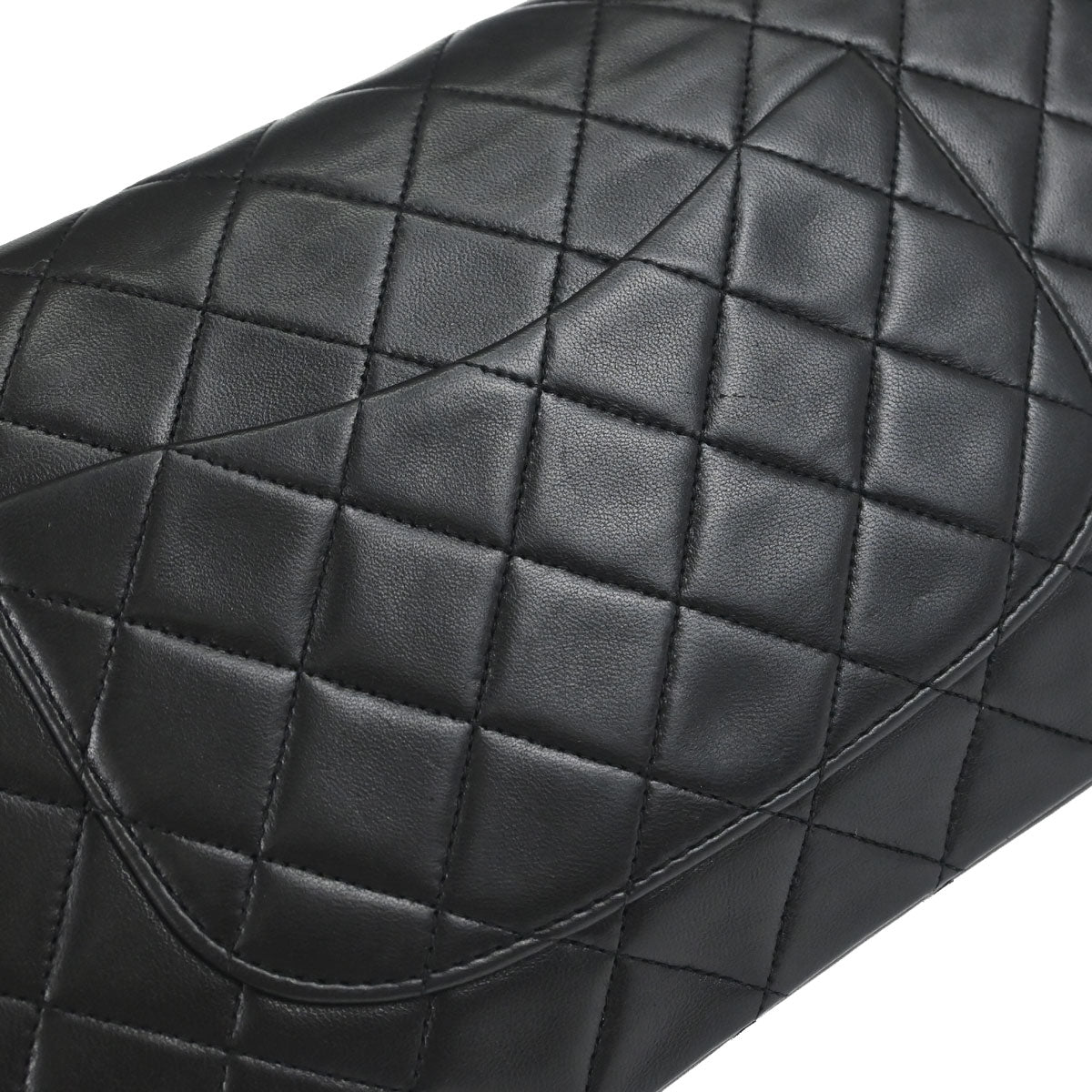 Chanel Black Lambskin Medium Classic Double Flap Shoulder Bag
