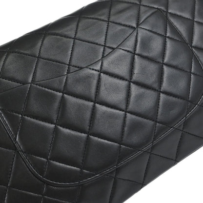 Chanel Black Lambskin Medium Classic Double Flap Shoulder Bag